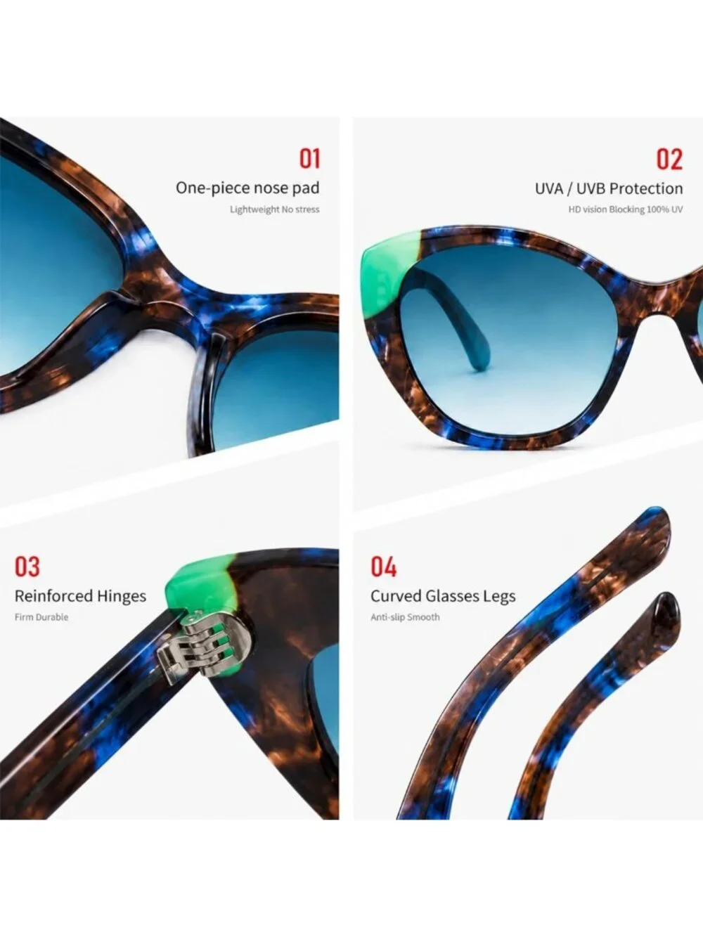 Trendy Polarized Cat Eye Sunglasses for Women | 90s Vintage Gothic Style